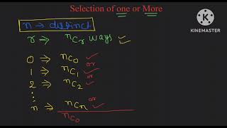 Permutation amp Combination Selection of one or More Video 1 [upl. by Matuag]