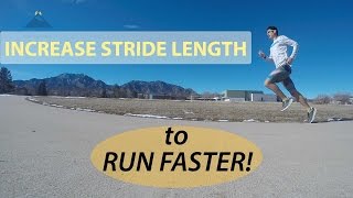 HOW TO INCREASE STRIDE LENGTH FOR SPEED FASTER RUNNING TECHNIQUE EXERCISES [upl. by Kelbee]