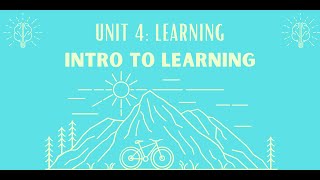 Unit 4 Intro to Learning Notes AP Psychology 1 [upl. by Arley]