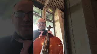 A bit of fun Trinity Park wedding show today Tim’s cello cam 😆 burgessmusic cellist [upl. by Nohpets]