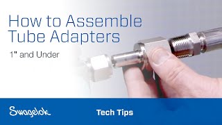 How to Assemble Tube Adapters 1″ and Under  Tech Tips  Swagelok 2020 [upl. by Ahsimot]