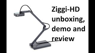 Ipevo ZiggiHD Plus Document Camera unboxing and review [upl. by Hnilym590]