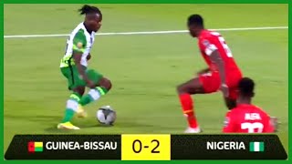 AFCON 2022 Guinea Bissau vs Nigeria 0  2 Goals and Highlights [upl. by Ahtabbat]