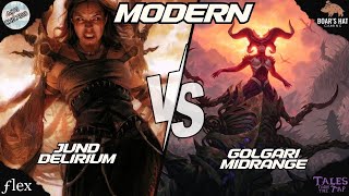 Jund Delirium VS Golgari Midrange MTG Modern [upl. by Ronica]