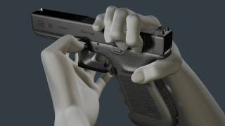 3D Glock Animation  How to disassemble and reassemble the G20 [upl. by Moore]