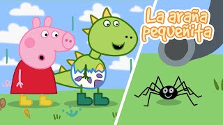 La Araña Pequeñita Itsy Bitsy Spider 🕸️ HALLOWEEN  Peppa Pig  Canción Infantil en ESPAÑOL [upl. by Claudelle]