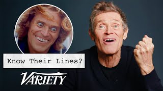 Does Willem Dafoe Know Lines From His Most Famous Movies [upl. by Nonnad626]