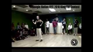 popping dance battle King Tut Contest [upl. by Eidnam843]