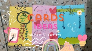 CARDS IDEAS PART 2 ♡ SUBSCRIBE ☆ [upl. by Eimarej]