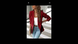 Womens Blazer comes in More colors Black Blue Tan and White womensblazer inspiration autism [upl. by Minni]