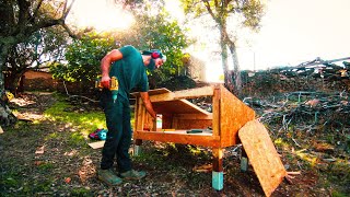 Building a shed in my 7500€ farm  Offgrid Homestead in Central Portugal [upl. by Marr]