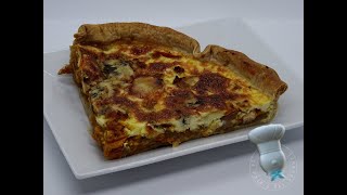 Recette de quiche potimarron oignons caramélisés lardons [upl. by Farmer]