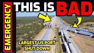 BREAKING ⚠️ Protestors SHUT DOWN Largest Port in the US  Thousands of Truckers PILE UP [upl. by Petula]