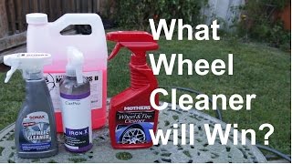 Best Wheel Cleaner for Brake Dust and Plastidip  Mothers vs Sonax vs CarPro IronX [upl. by Elaweda392]