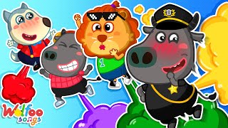 We Are a Gassy Poopy Team 😝💨 Funny Farting Song 🎶 Wolfoo Nursery Rhymes amp Kids Songs [upl. by Nnaael]