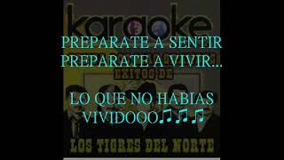 GAVIOTA TIGRES DEL NORTE KARAOKE LIMPIA [upl. by Sulokcin]