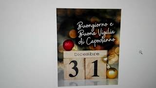 Buonissima vigilia di capodanno a tutti 🔔🔔🔔 [upl. by Leonor]