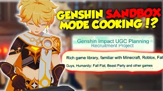 BIG GENSHIN IMPACT NEWS NEW MINECRAFTROBLOX MODE IN WORKS [upl. by Killam262]