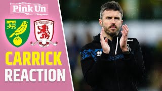 Michael Carrick Reaction  Norwich City 33 Middlesbrough  The Pink Un [upl. by Riddle680]