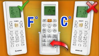 Como cambiar de GRADOS FARENHEIT A CENTIGRADOS en un aire acondicionado [upl. by Marris]