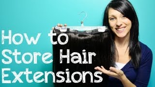 How to Store Clip In Hair Extensions  Instant Beauty ♡ [upl. by Renrag]