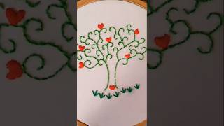 Very pretty Hand embroidery tree tree [upl. by Croydon165]