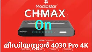 Mediastar 4030 Pro 4K Satellite Receiver installation process of CHMAX [upl. by Nysila]