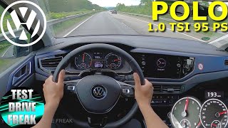 VW POLO 10 TSI TOP SPEED  210 KMHR [upl. by Suchta328]