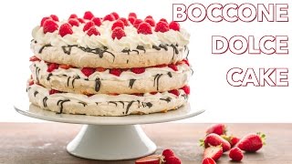 Boccone Dolce Meringue Cake with Chocolate and Berries [upl. by Hobbie]