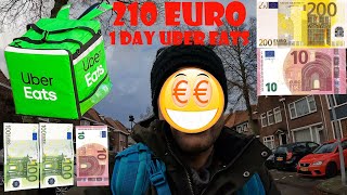 210 euro in one day working for Uber eats in the Netherlands Eindhoven [upl. by Tevis]