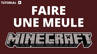 Comment faire une meule sur Minecraft [upl. by Aicele981]