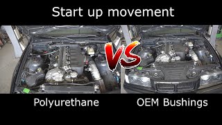 Race Polyurethane Engine Bushings VS Rubber Engine Bushings [upl. by Airod]