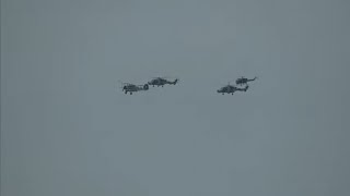 Taranto Formation  Fairey Swordfish Westland Wasp amp 2 x Wildcat HMA2 Bournemouth Air Festival 2024 [upl. by Kered]