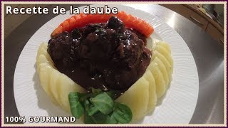 Recette  entre daube et bœuf Bourguignon les cœurs balancent [upl. by Saudra]