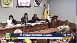 23 REDOVNA SJEDNICA GRADSKOG VIJEĆA 29112023 [upl. by Adile]