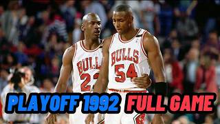 Miami Heat VS Chicago Bulls  NBA 1992 PlayOff Game 1 [upl. by Atikkin]