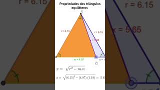 Propriedade dos triângulos equiláteros [upl. by Francie]