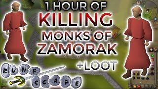 OSRS Killing Monks of Zamorak in F2P  50k gphour [upl. by Latty]