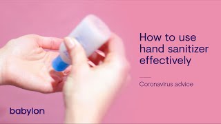 Want Some Hand Sanitizer Heres How to Use it Effectively [upl. by Lyret]