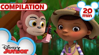 Doc McStuffins Ultimate Safari 🐯  20 Minute Compilation  Doc McStuffins  disneyjr [upl. by Jena874]