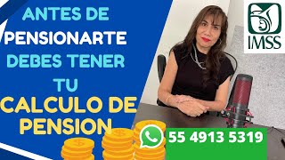 Para no perder dinero antes de pensionarte necesitas tu calculo de pensión [upl. by Nancey]