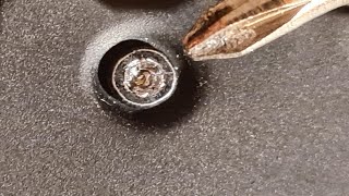 how to remove a stripped screw from a laptop fast [upl. by Manly]