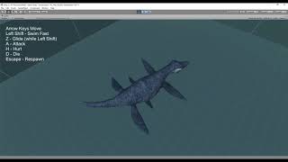 Kronosaurus Plesiosaur Unity3d Asset Store Video 2 [upl. by Silecara282]