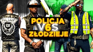 GTA V  POLICJA vs ZŁODZIEJE 6  GANG MOTOCYKLOWY😱💀 [upl. by Alra]