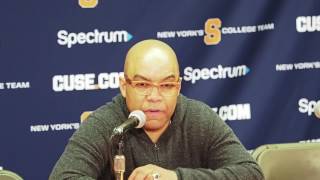 Syracuse coach Hillsmans Pitt press conference [upl. by Kimmy]