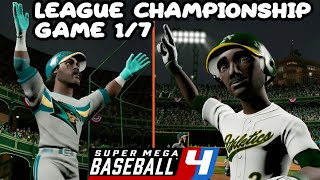 LEAGUE CHAMPIONSHIP Super Mega Baseball 4 As Franchise Ep36 [upl. by Ayotl168]