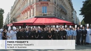 Paris Fouquets reopens its doors [upl. by Yrogreg338]