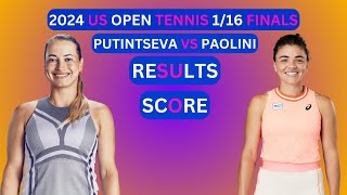 Jasmine Paolini vs Yulia Putintseva Results amp Score 2024 US Open Tennis 116Finals [upl. by Kate]