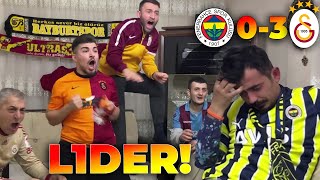 FANATİK GALATASARAYLILAR ve FENERBAHÇELİ DERBİYİ İZLİYOR   Fenerbahçe 0  3 Galatasaray [upl. by Bronk]