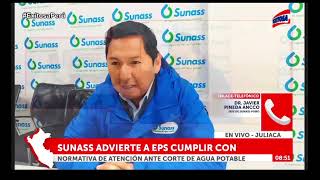 Sunass advierte a EPS cumplir con normativa ante corte del servicio de agua potable Exitosa [upl. by Galatia]